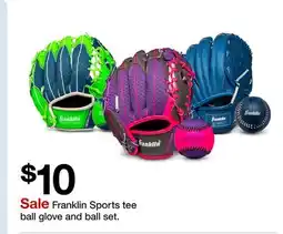 Target Franklin Sports tee ball glove and ball set offer