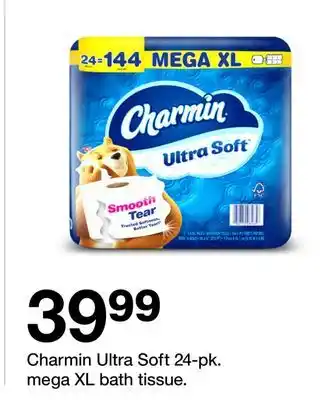 Target Charmin Ultra Soft 24-pk. mega XL bath tissue offer