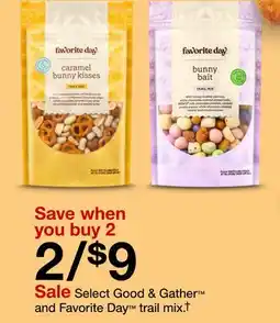 Target Select Good & Gather and Favorite Day trail mix† offer