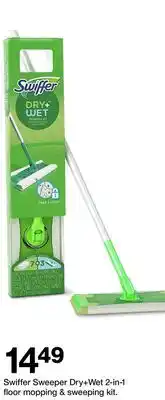 Target Swiffer Sweeper Dry + Wet 2-in-1 floor mopping & sweeping kit offer