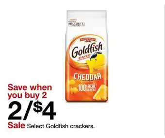 Target Select Goldfish crackers offer