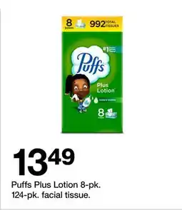 Target Puffs Plus Lotion 8-pk. 124-pk. facial tissue offer