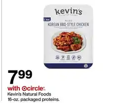 Target Kevin's Natural Foods 16 - oz. packaged proteins offer