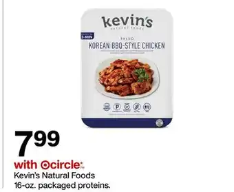 Target Kevin's Natural Foods 16 - oz. packaged proteins offer