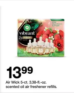 Target Air Wick 5-ct. 3.38-fl.-oz. scented oil air freshener refills offer