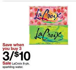 Target LaCroix 8-pk. sparkling water offer