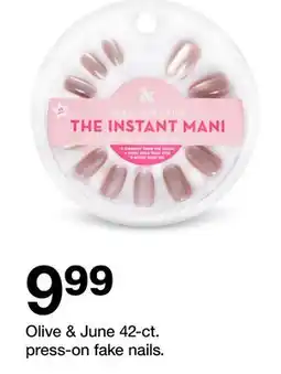 Target Olive & June 42-ct.press-on fake nails offer