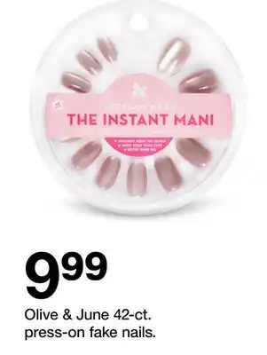 Target Olive & June 42-ct.press-on fake nails offer