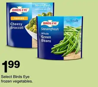 Target Select Birds Eye frozen vegetables offer