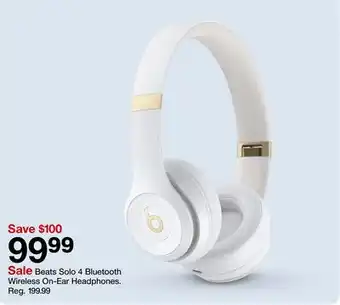 Target Beats Solo 4 Bluetooth Wireless On-Ear Headphones offer