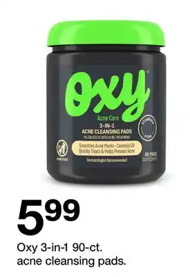 Target Oxy 3-in-1 90-ct. Acne Cleansing Pads offer