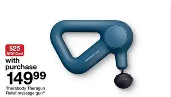 Target Therabody Theragun Relief massage gun offer