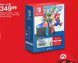 Target Nintendo Switch -OLED Model + Super Mario Bros. Wonder Bundle offer