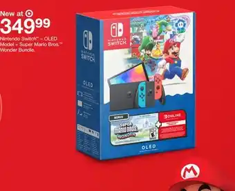 Target Nintendo Switch -OLED Model + Super Mario Bros. Wonder Bundle offer