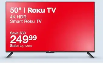 Target 50 4K HDR Smart Roku TV offer