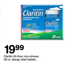 Target Claritin 24-Hour non-drowsy 30-ct. allergy relief tablets offer