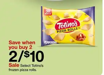 Target Select Totino's frozen pizza rolls offer