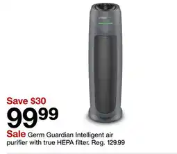 Target Germ Guardian Intelligent air purifier with true HEPA filter offer