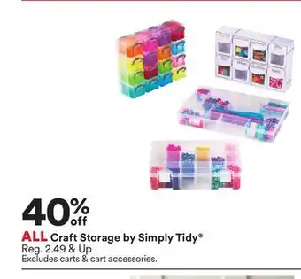 Michaels ALL Craft Storage by Simply Tidy offer