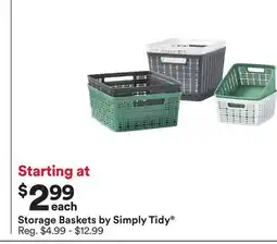 Michaels Storage Baskets by Simply Tidy offer