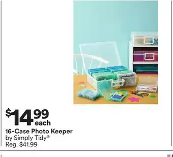 Michaels 16-Case Photo Keeper by Simply Tidy offer