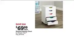 Michaels Modular Mobile Chest by Simply Tidy offer