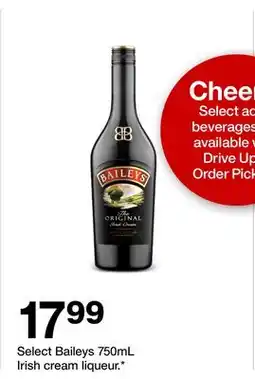 Target Select Baileys 750mL Irish cream liqueur offer