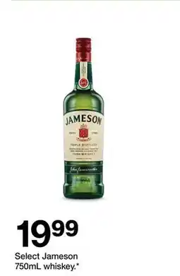 Target Select Jameson 750mL whiskey offer