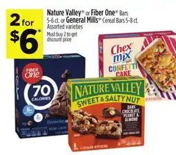 Dollar General Nature Valley or Fiber One Bars 5-6 ct. or General Mills Cereal Bars 5-8 ct offer