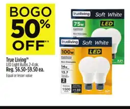 Dollar General True Living LED Light Bulb offer