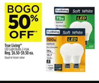 Dollar General True Living LED Light Bulb offer