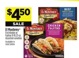 Dollar General El Monterey Enchiladas or Fajitas offer