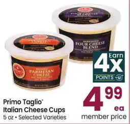 Albertsons Primo Taglio Italian Cheese Cups offer