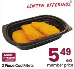 Albertsons 3 Piece Cod Fillets offer