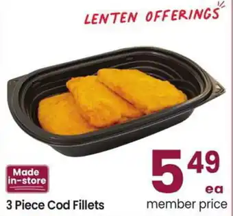 Albertsons 3 Piece Cod Fillets offer