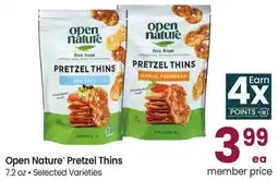 Albertsons Open Nature Pretzel Thins offer