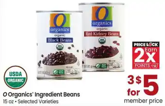 Albertsons O Organics Ingredient Beans offer