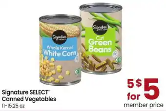 Albertsons Signature SELECT Canned Vegetables offer