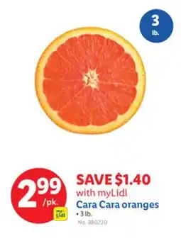 Lidl Cara Cara oranges offer