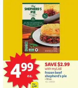 Lidl frozen beef shepherd's pie offer