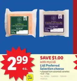 Lidl Lidl Preferred Selection cheese offer