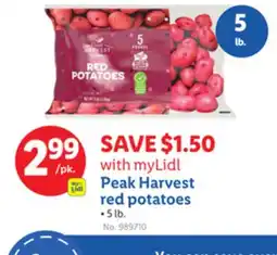 Lidl Peak Harvest red potatoes offer