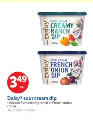 Lidl Daisy sour cream dip offer