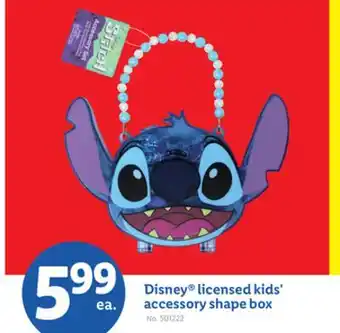 Lidl Disney licensed kids' accessory shape box offer