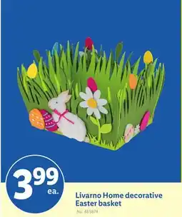 Lidl Livarno Home decorative Easter basket offer