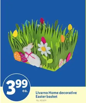 Lidl Livarno Home decorative Easter basket offer