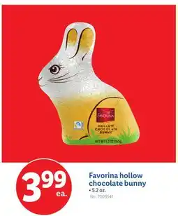 Lidl Favorina hollow chocolate bunny offer