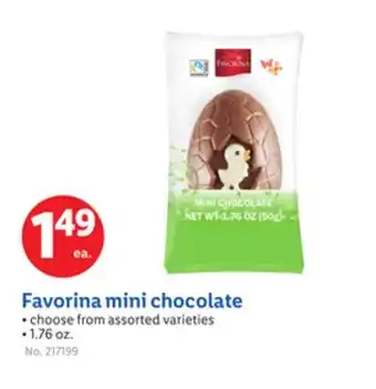 Lidl Favorina mini chocolate offer