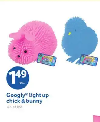 Lidl Googly light up chick & bunny offer