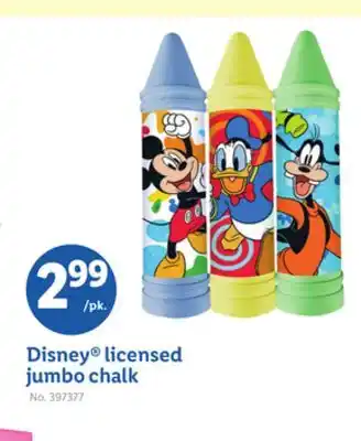 Lidl Disney licensed jumbo chalk offer